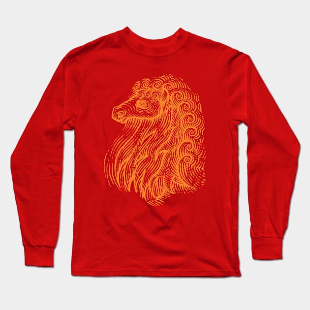 Horse Head Long Sleeve T-Shirt by GeeTee